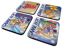 Tácky pod Pohár Nintendo Gameboy: Classic Collection balení 4 kusů (10 x 10 cm)