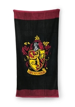 Osuška - ručník Harry Potter: Gryffindor (75 x 150 cm) čierny