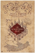 Plagát Harry Potter: The Marauders Map (61 x 91,5 cm 150g)
