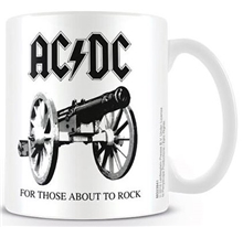 Keramický hrnek AC/DC: For Those About To Rock (objem 315 ml) biely