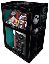 Dárkový set Nightmare Before Christmas Ukradené Vianoce: Jack & Sally (objem hrnku 315 ml)