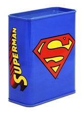 Pokladnička Superman: Logo (9 x 12 x 5 cm) kovová