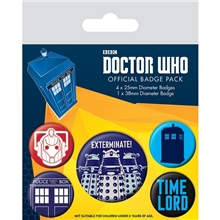 Sada  placiek Doctor Who - Exterminate (5 ks)