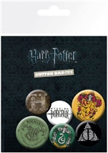 Placka Harry Potter: Set 6  placiek (průměr 25 mm a 32 mm)