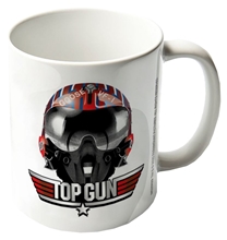 Biely keramický hrnček Top Gun Maverick: Goose Helmet (objem 315 ml)