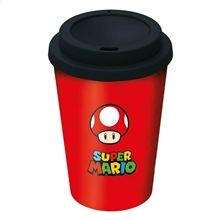Stor Super Mario Small Plastic Double-Walled Coffee Tumbler (390 ml)