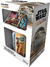Star Wars: The Mandalorian hrnček, podtácok & kľúčenka - darčekový set