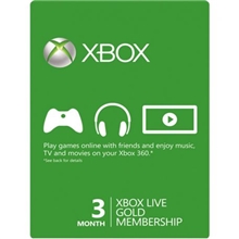 Xbox Live GOLD členství 3 měsíce