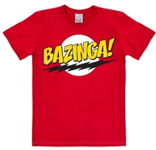 Pánské tričko Big Bang Theory Teorie velkého třesku: Bazinga (S) červené bavlna