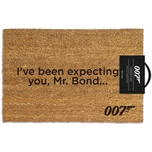 Rohožka James Bond 007: I've Been Expecting You (60 x 40 cm) hnědá
