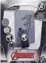 Samolepky na elektroniku Marvel: Avengers (16 kusů) černá-bílá