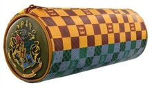 Školní penál na psací potřeby Harry Potter: House Crests Barrel (21,5 x 7,8 cm)