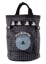 Batoh Playstation: AOP (objem 18 litrů 30 x 40 x 13 cm) černý polyester