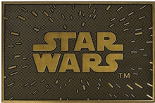 Gumová rohožka Star Wars Hvězdné války: Logo (60 x 40 cm) hnědá