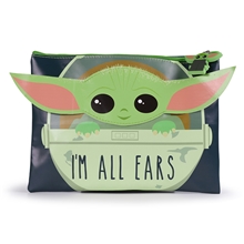 Školní penál na psací potřeby Star Wars Hvězdné války Mandalorian: I'm All Ears (21 x 8 cm)