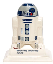 Keramická pokladnička Star Wars Hvězdné Války: R2-D2 (13 x 8,5 x 19 cm) bílá
