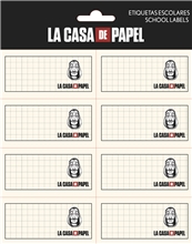Poznámkové nálepky La Casa De Papel Papírový dům: set 16 kusů (list 16 x 20 cm)