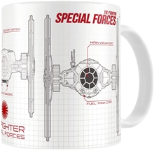 Star Wars Special Forces Blueprint - White/Red Mug
