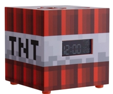 Digitální budík Minecraft: TNT (11 x 11 x 11 cm)