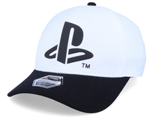 Kšiltovka Playstation Flexfit Logo - bílá