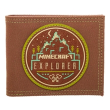 Peněženka Minecraft: Explorer (11,5 x 8,5 cm) hnědý polyester