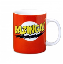 Bílý keramický hrnek Big Bang Theory Teorie velkého třesku: Bazinga (objem 300 ml)