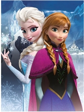 Obraz na plátně Frozen Ledové království: Anna & Elsa (30 x 40 cm)
