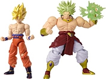 Bandai Dragon Stars: Dragon Ball Super - Super Saiyan Goku (Battle Damage Ver.) vs. Super Saiyan Broly Action Figures (6,5