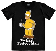 Pánské tričko The Simpsons: Homer - Last Perfect Man (M) černé