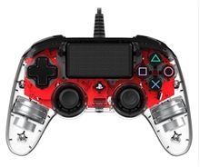Nacon Wired Compact Controller Illuminated Light Edition Red (PS4)