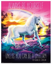 Plagát Unicorn: Always Be Yourself (40 x 50 cm)