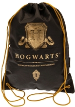 Batoh pytlík gym bag Harry Potter: Hogwarts Shield (40 x 30 cm) čierny polyester