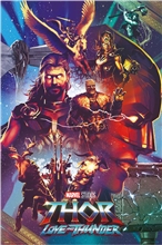 Plagát Marvel Thor: Logo And Thunder (61 x 91,5 cm) 150 g