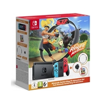 Nintendo Switch - Neon Red/Neon Blue model HAC-001(-01) + Ring Fit (SWITCH)