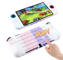 Silicone POP IT Case for Nintendo Switch OLED - purple white (SWITCH)