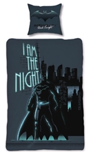 Bed Linen - Adult Size 140 x 200 cm - Glow in The Dark - Batman (BAT013 - CS)