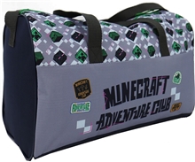 Dětská cestovní taška Minecraft: Sign (objem 16 litrů 38 x 24 x 18 cm) šedý polyester