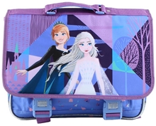Detská školská taška Disney Frozen Ľadové kráľovstvo: Anna a Elsa (objem 18 litrov 41 x 30 x 15 cm) fialová polyester