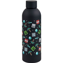 Minecraft Stainless Steel Bottle - Black (500 ml)