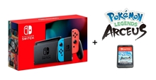 Konzole Nintendo Switch Neon Red / Neon Blue + Pokémon Legends: Arceus (SWITCH) + stojan na hry