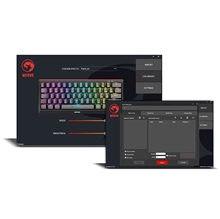 Marvo KG962G EN - R, keyboard US, gaming, mechanical, wired (USB), white, RGB