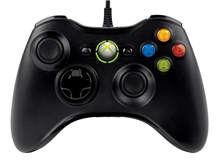 Wired Microsoft Xbox 360 Controller Black (BAZAR) (X360)