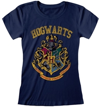 Dámske tričko Harry Potter: Hogwarts Faded (S) modré bavlnené