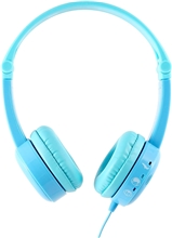 BuddyPhones Travel - detské cestovné slúchadlá, skladacie - modré