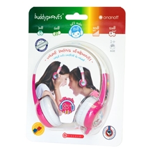 BuddyPhones Discover - detské káblové slúchadlá - ružové