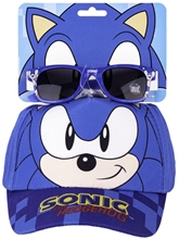 Detská čiapka so slnečnými okuliarmi Sonic The Hedgehog (obvod 53 cm)