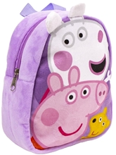 Plyšový batoh Peppa Pig: Friends (objem 3 litre 18 x 22 x 8 cm)