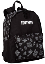 Batoh Fortnite: Dark Black (objem 18 litrů 31 x 41 x 14 cm) černá tkanina