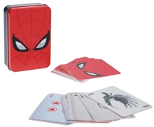 Marvel Spiderman: Hracie karty so symbolom tváre (8 x 11 x 3 cm)