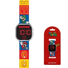 Detské LED hodinky Super Mario